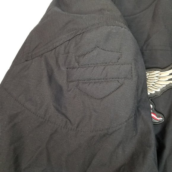 Women's Harley Davidson Black Embroidered Moto Jac